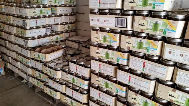 warehouse, pallet, food, product, box, storage, fruit, produce, buyer, wholesale, cargo, container, kerr, kerr jar, jars, brown box, wholesale, wholesale, wholesale, wholesale, wholesale. Assessing whether wholesale fits a direct brand
