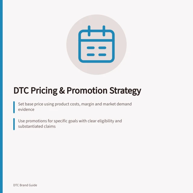 DTC Pricing & Promotion Strategy: Set base price using product costs, margin and market demand evidence; Use promotions for specific goals with clear eligibility and substantiated claims; Dynamic pricing is legal in Australia if transparent, fair and not misleading. DTC pricing and promotional strategy